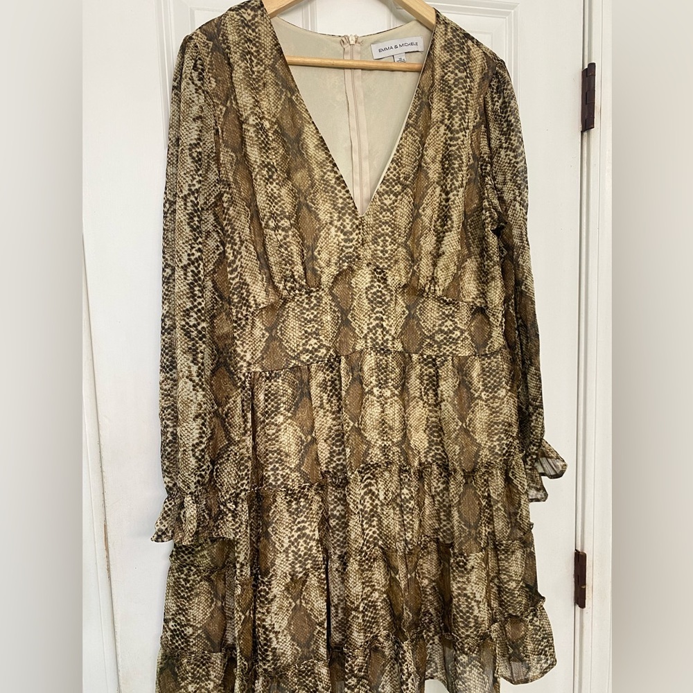 Emma and Michele animal print dress